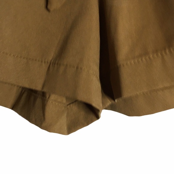 A New Day Brown High Rise Shorts Neutral Tie Detail Pockets XS Extra Small - Picture 10 of 16